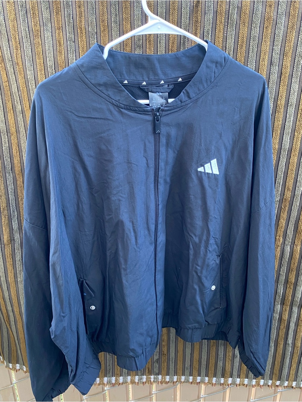 Women’s Adidas Black Lightweight Zip-Up Jacket